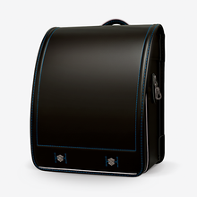 画像をギャラリービューアに読み込む, デザインシリーズ ワールド [クラリーノ] 黒／ブルー
