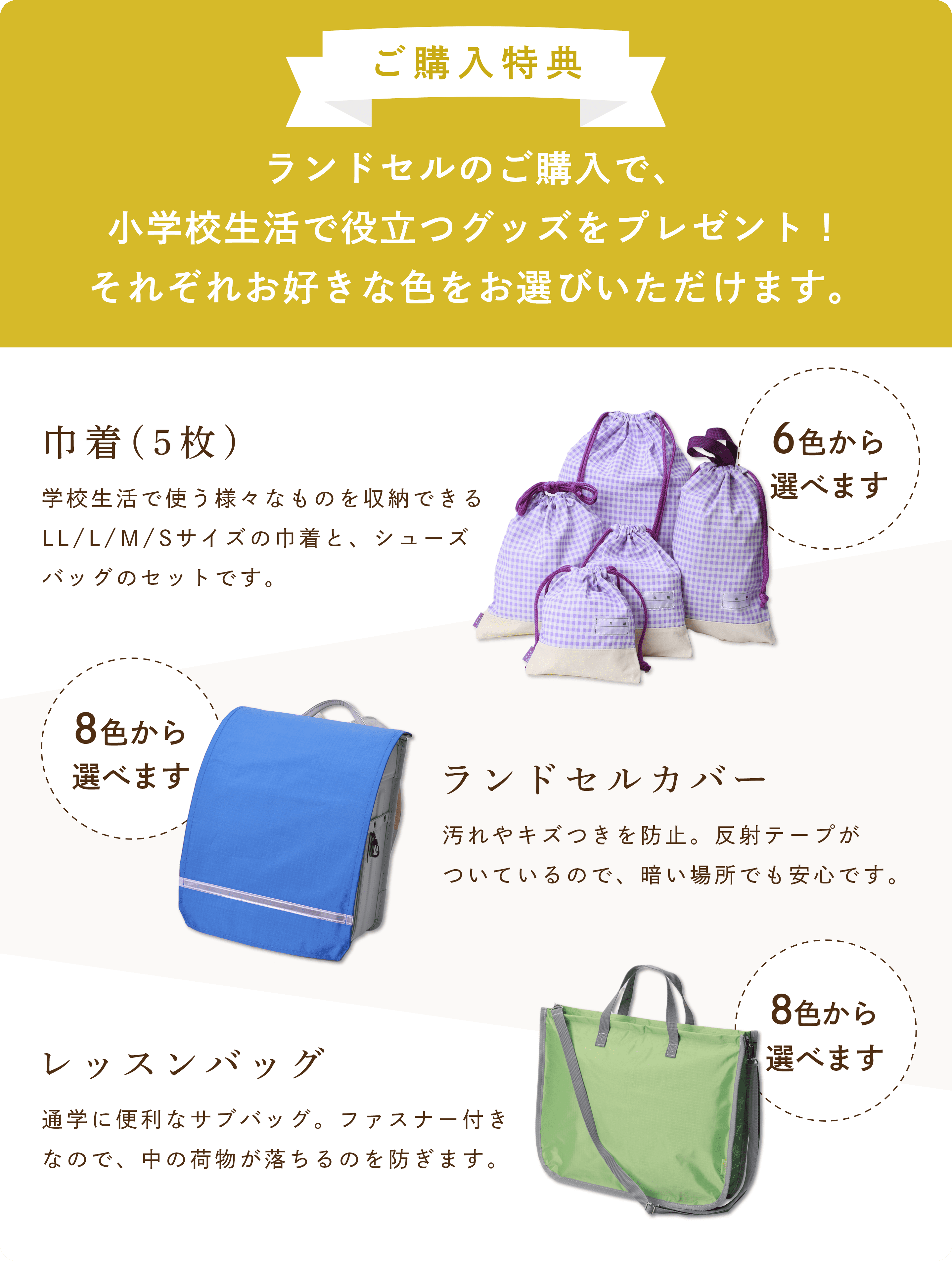 入学準備プレゼントの詳細
